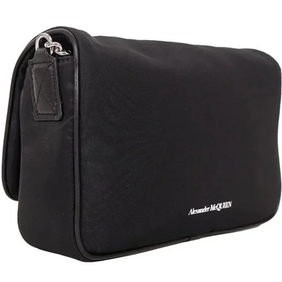 Alexander McQueen Graffiti Logo Nylon Skull Shoulder Bag NWT - Picture 5 of 8